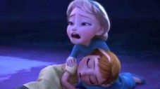 Elsa Holding Anna Crying