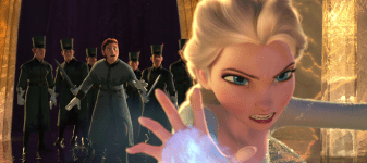 Elsa battles guards Anger